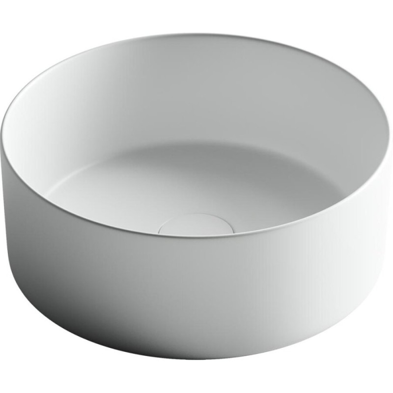Раковина Ceramicanova Element CN6032MW 35.8 x 35.8 x 13.7 см, накладная, круглая, без перелива, сантехфарфор
