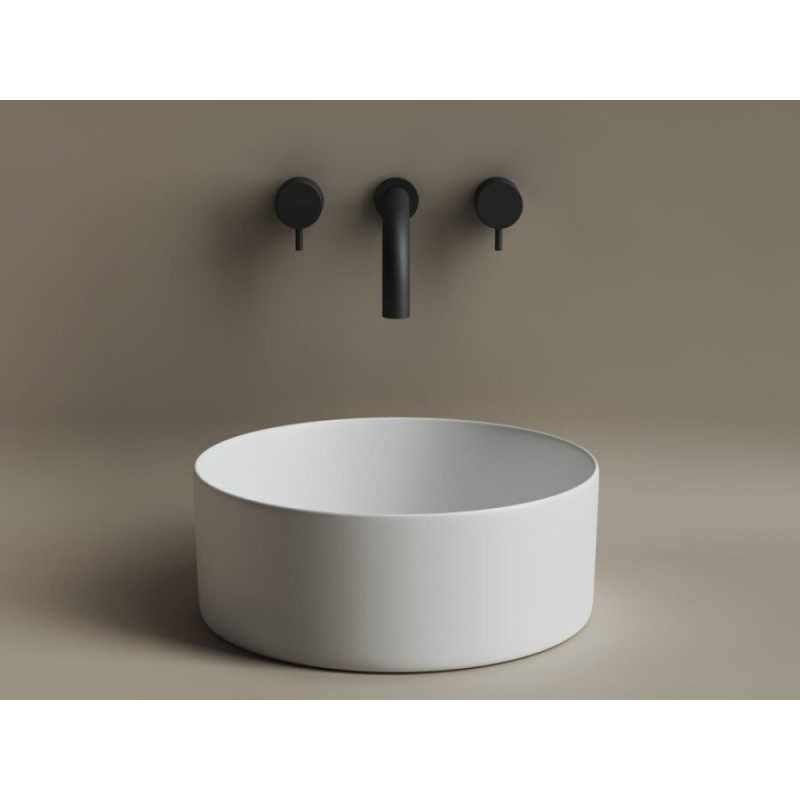 Раковина Ceramicanova Element CN6032MW 35.8 x 35.8 x 13.7 см, накладная, круглая, без перелива, сантехфарфор