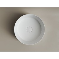 Раковина Ceramicanova Element CN6032MW 35.8 x 35.8 x 13.7 см, накладная, круглая, без перелива, сантехфарфор
