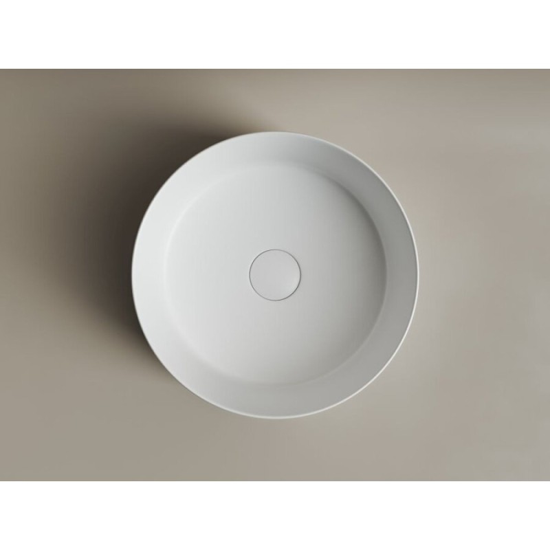 Раковина Ceramicanova Element CN6032MW 35.8 x 35.8 x 13.7 см, накладная, круглая, без перелива, сантехфарфор