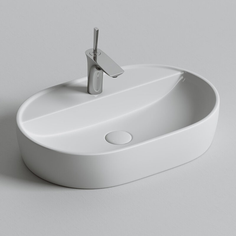 Раковина Ceramicanova Element, 60 х 40 х 12.5 см, цвет белый, CN6035, сантехфарфор
