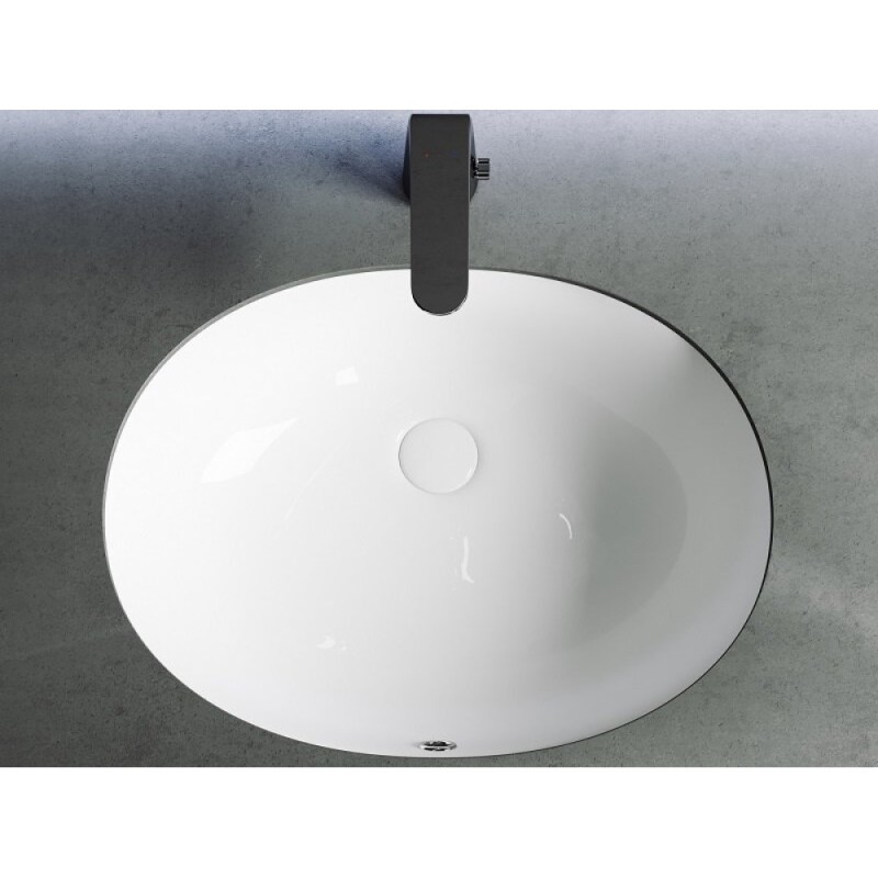 Раковина Ceramicanova Element CN6043, 56 см, сантехфарфор, белая