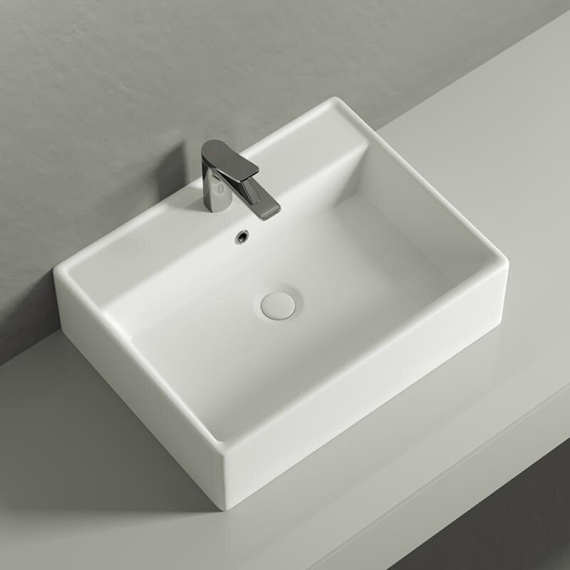 Раковина Ceramicanova Element, 59 х 45 х 16 см, цвет белый, CN6046, сантехфарфор