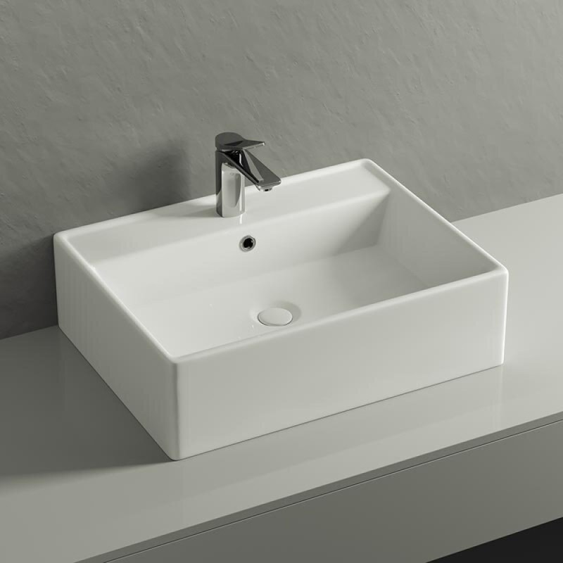 Раковина Ceramicanova Element, 59 х 45 х 16 см, цвет белый, CN6046, сантехфарфор