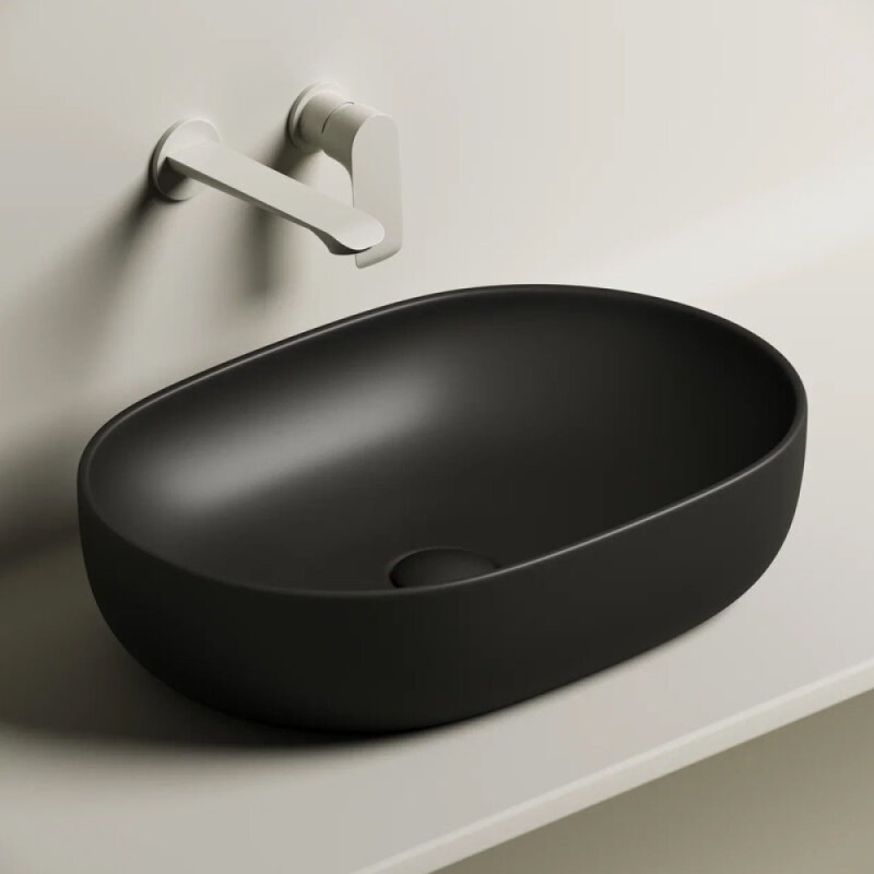 Раковина Ceramicanova Element, 60 х 41.5 х 13.5 см, цвет черный матовый, CN6047MB, сантехфарфор