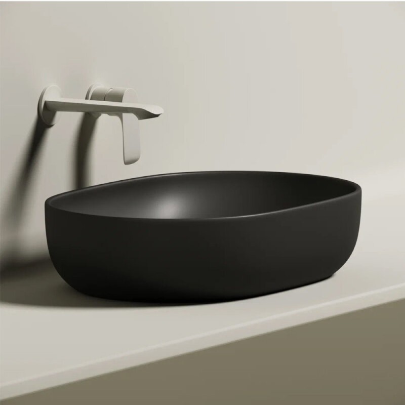 Раковина Ceramicanova Element, 60 х 41.5 х 13.5 см, цвет черный матовый, CN6047MB, сантехфарфор