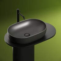 Раковина Ceramicanova Element, 60 х 41.5 х 13.5 см, цвет антрацит матовый темный, CN6047MDH, сантехфарфор