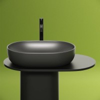 Раковина Ceramicanova Element, 60 х 41.5 х 13.5 см, цвет антрацит матовый темный, CN6047MDH, сантехфарфор