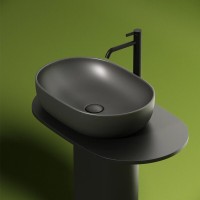 Раковина Ceramicanova Element, 60 х 41.5 х 13.5 см, цвет антрацит матовый темный, CN6047MDH, сантехфарфор