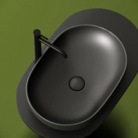 Раковина Ceramicanova Element, 60 х 41.5 х 13.5 см, цвет антрацит матовый темный, CN6047MDH, сантехфарфор