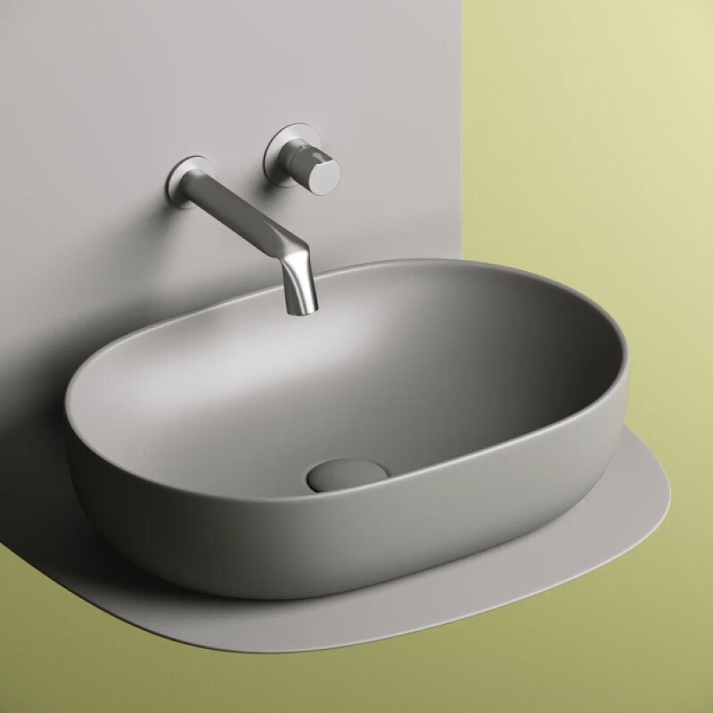 Раковина Ceramicanova Element, 60 х 41.5 х 13.5 см, цвет антрацит матовый, CN6047MH, сантехфарфор