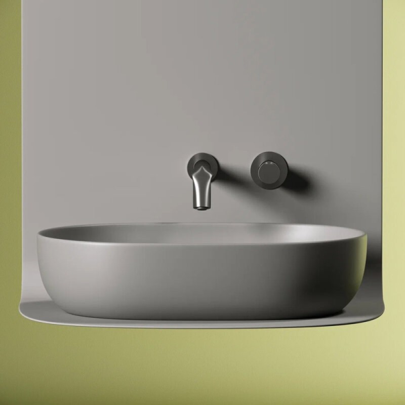 Раковина Ceramicanova Element, 60 х 41.5 х 13.5 см, цвет антрацит матовый, CN6047MH, сантехфарфор