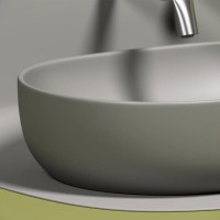 Раковина Ceramicanova Element, 60 х 41.5 х 13.5 см, цвет антрацит матовый, CN6047MH, сантехфарфор