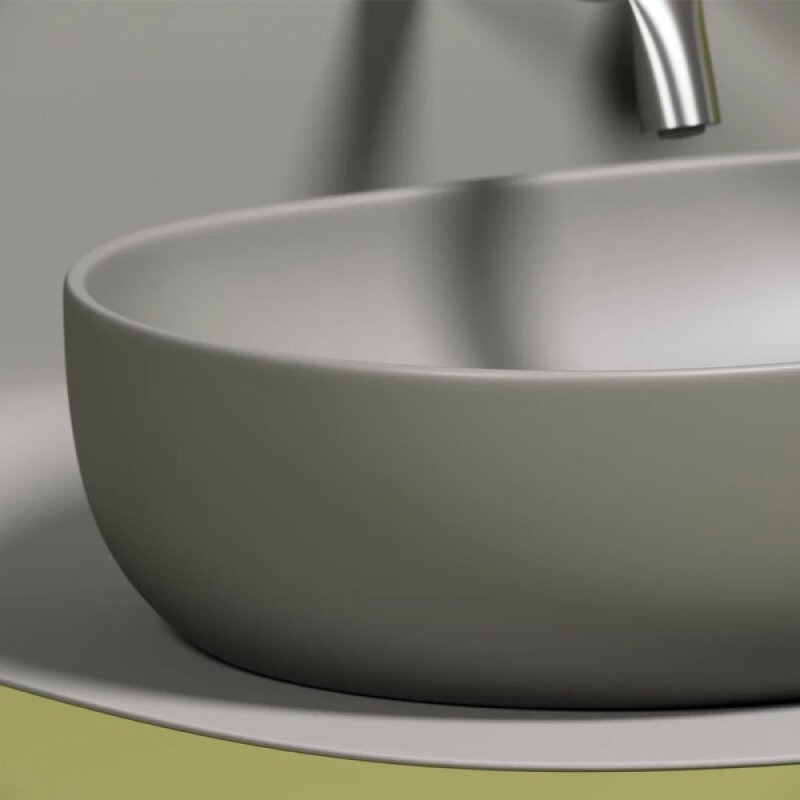 Раковина Ceramicanova Element, 60 х 41.5 х 13.5 см, цвет антрацит матовый, CN6047MH, сантехфарфор