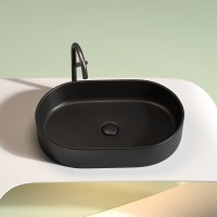 Раковина Ceramicanova Element CN6048MB, 60 см, сантехфарфор, черная матовая