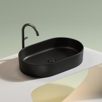 Раковина Ceramicanova Element CN6048MB, 60 см, сантехфарфор, черная матовая