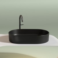 Раковина Ceramicanova Element CN6048MB, 60 см, сантехфарфор, черная матовая