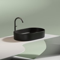 Раковина Ceramicanova Element CN6048MB, 60 см, сантехфарфор, черная матовая