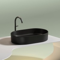 Раковина Ceramicanova Element CN6048MB, 60 см, сантехфарфор, черная матовая