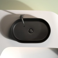 Раковина Ceramicanova Element CN6048MB, 60 см, сантехфарфор, черная матовая