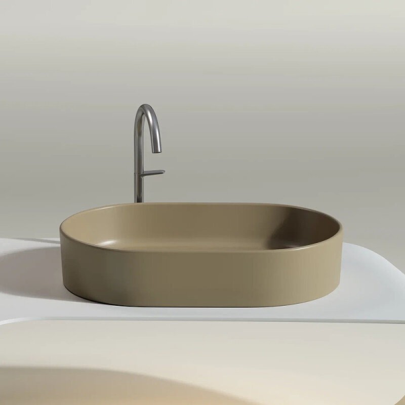 Раковина Ceramicanova Element CN6048MC, 60 см, сантехфарфор, цвет капучино матовый