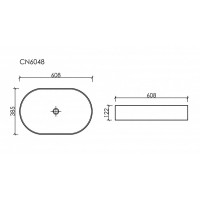 Раковина Ceramicanova Element CN6048MDB, 60 см, сантехфарфор, цвет темно-коричневый матовый