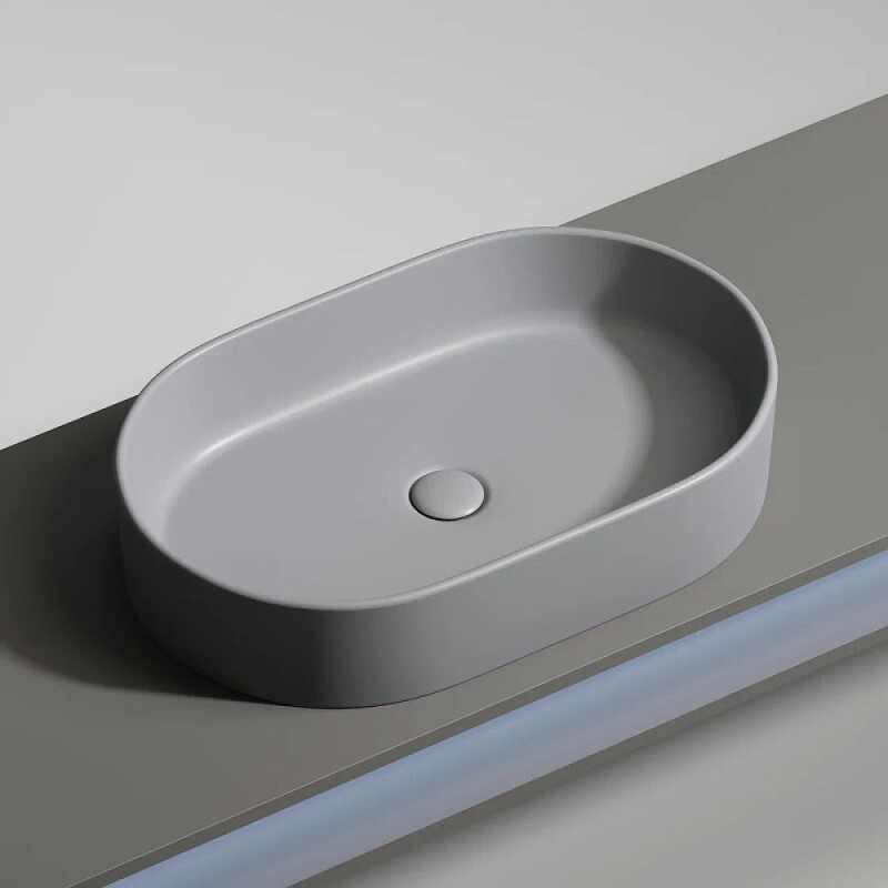 Раковина Ceramicanova Element CN6048MH, 60 см, сантехфарфор, цвет антрацит матовый