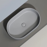 Раковина Ceramicanova Element CN6048MH, 60 см, сантехфарфор, цвет антрацит матовый