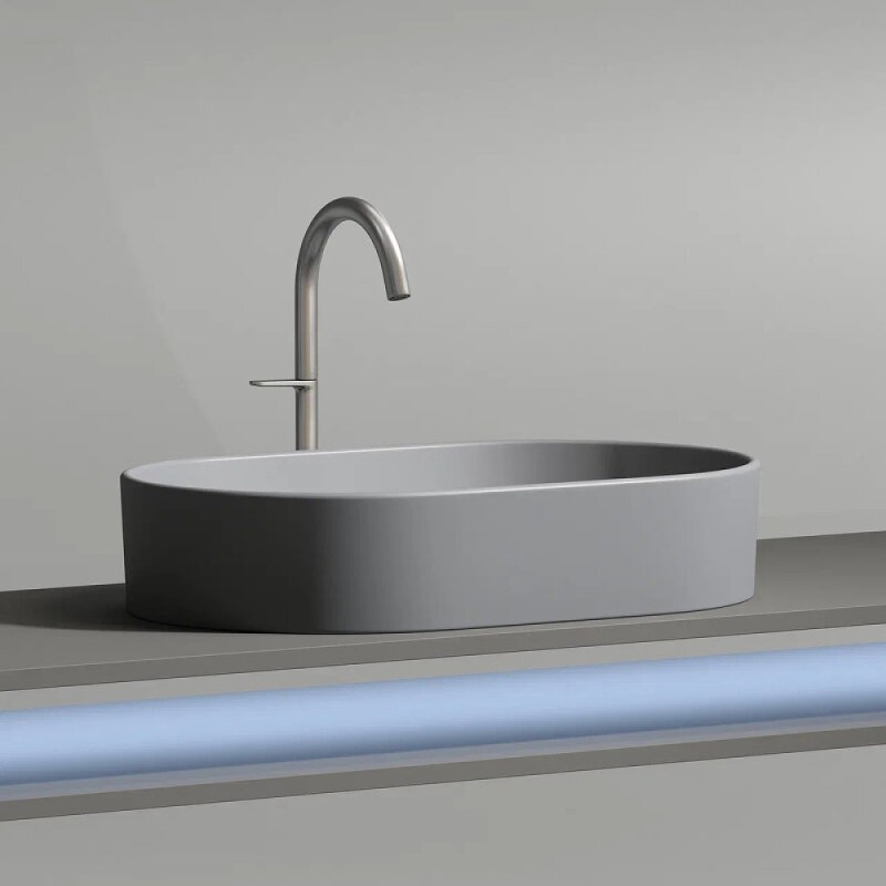 Раковина Ceramicanova Element CN6048MH, 60 см, сантехфарфор, цвет антрацит матовый