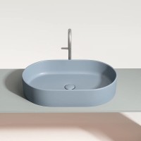 Раковина Ceramicanova Element CN6048MHL, 60 см, сантехфарфор, цвет серо-голубой матовый