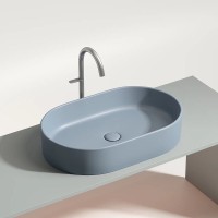 Раковина Ceramicanova Element CN6048MHL, 60 см, сантехфарфор, цвет серо-голубой матовый