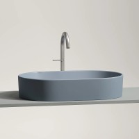 Раковина Ceramicanova Element CN6048MHL, 60 см, сантехфарфор, цвет серо-голубой матовый