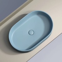 Раковина Ceramicanova Element CN6048ML, 60 см, сантехфарфор, цвет голубой матовый