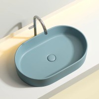 Раковина Ceramicanova Element CN6048MLG, 60 см, сантехфарфор, цвет зеленый матовый