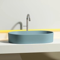 Раковина Ceramicanova Element CN6048MLG, 60 см, сантехфарфор, цвет зеленый матовый