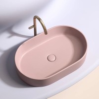 Раковина Ceramicanova Element CN6048MP, 60 см, сантехфарфор, цвет розовый матовый