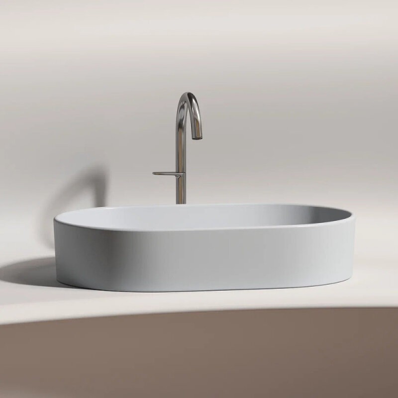 Раковина Ceramicanova Element CN6048MSG, 60 см, сантехфарфор, цвет серый матовый