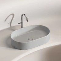 Раковина Ceramicanova Element CN6048MSG, 60 см, сантехфарфор, цвет серый матовый