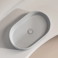 Раковина Ceramicanova Element CN6048MSG, 60 см, сантехфарфор, цвет серый матовый