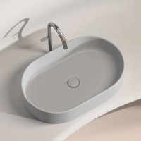 Раковина Ceramicanova Element CN6048MSG, 60 см, сантехфарфор, цвет серый матовый