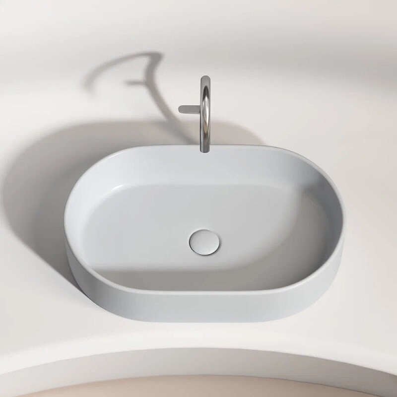 Раковина Ceramicanova Element CN6048MSG, 60 см, сантехфарфор, цвет серый матовый