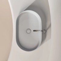 Раковина Ceramicanova Element CN6048MSG, 60 см, сантехфарфор, цвет серый матовый