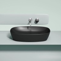 Раковина Ceramicanova Element CN6049MB, 60 см, сантехфарфор, цвет черный матовый