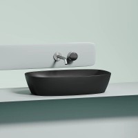 Раковина Ceramicanova Element CN6049MB, 60 см, сантехфарфор, цвет черный матовый