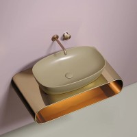 Раковина Ceramicanova Element CN6049MC, 60 см, сантехфарфор, цвет капучино матовый