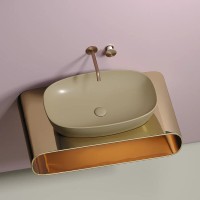 Раковина Ceramicanova Element CN6049MC, 60 см, сантехфарфор, цвет капучино матовый
