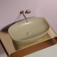 Раковина Ceramicanova Element CN6049MC, 60 см, сантехфарфор, цвет капучино матовый