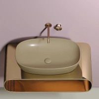 Раковина Ceramicanova Element CN6049MC, 60 см, сантехфарфор, цвет капучино матовый