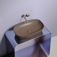Раковина Ceramicanova Element CN6049MDB, 60 см, сантехфарфор, цвет темно-коричневый матовый