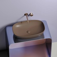 Раковина Ceramicanova Element CN6049MDB, 60 см, сантехфарфор, цвет темно-коричневый матовый